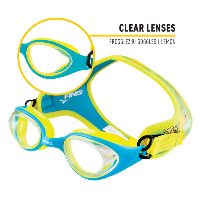Finis - Gafas niños Frogglez Lemon Clear
