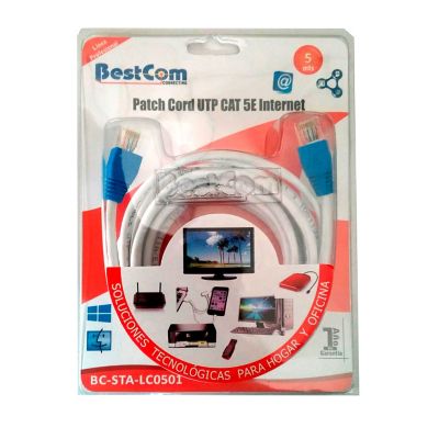 Cable BESTCOM de Red UTP CAT5e 10 Metros
