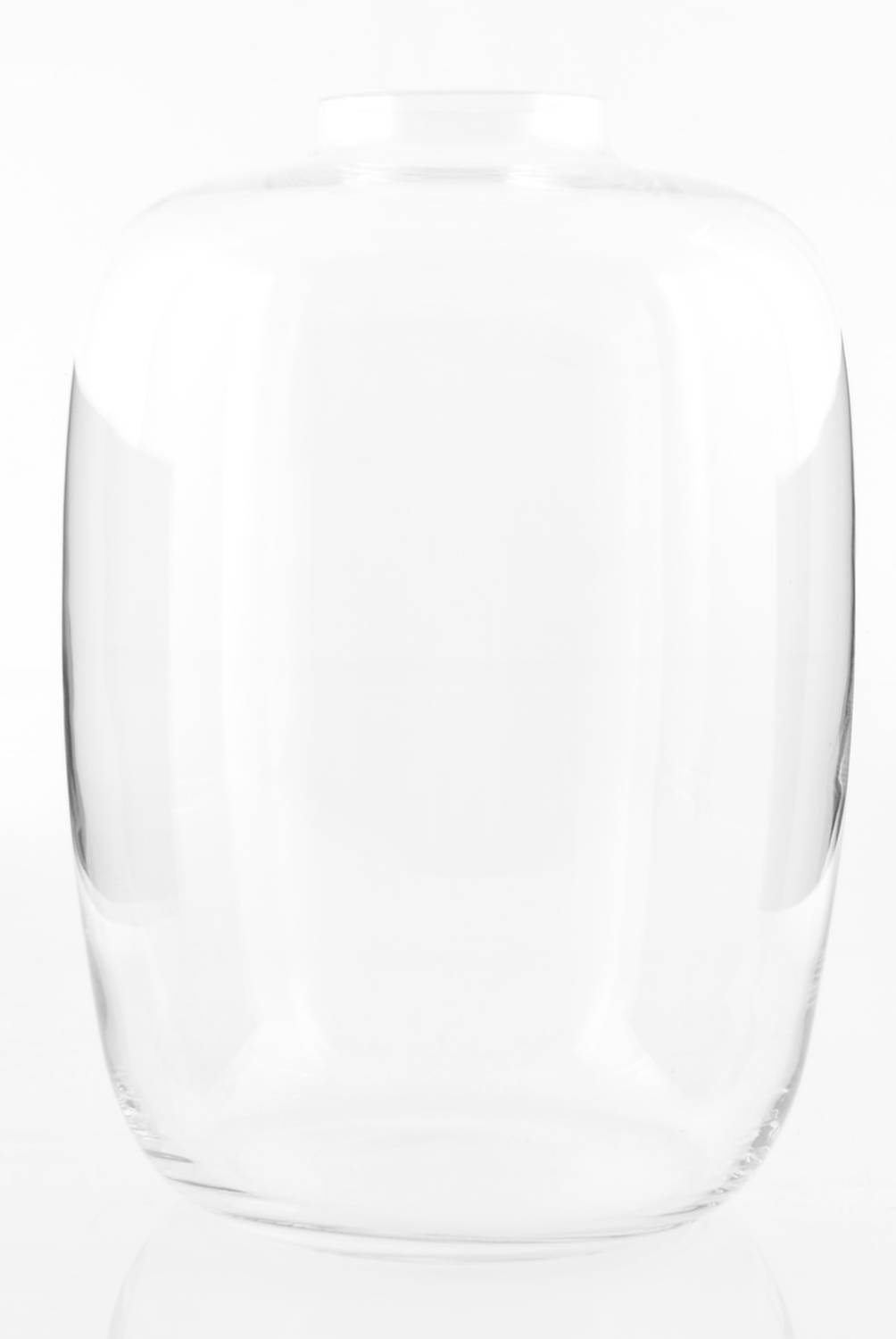 Mica - Florero Semi Ovalado Tono Ámbar 25x35 Cm