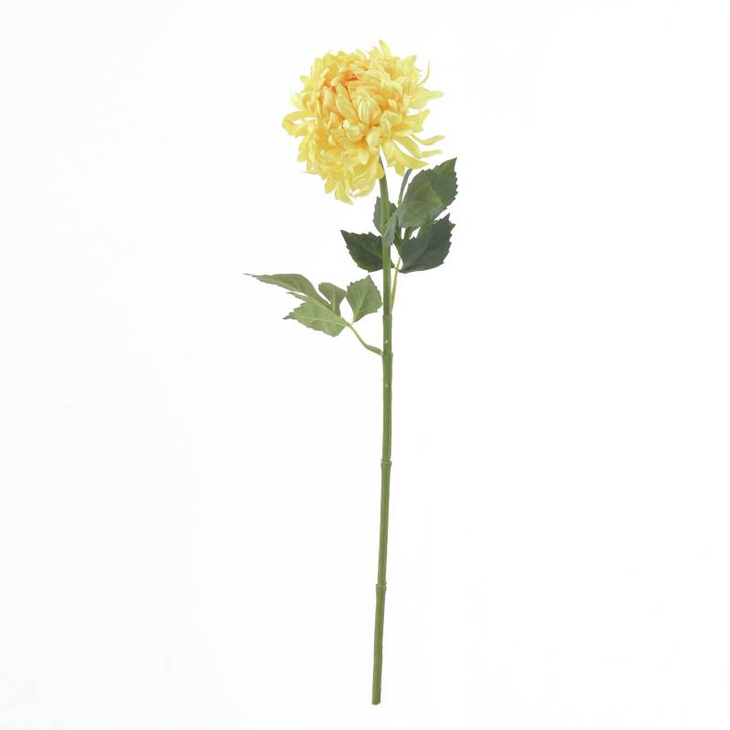 Mica - Flor Pompon Amarillo 76 cm 