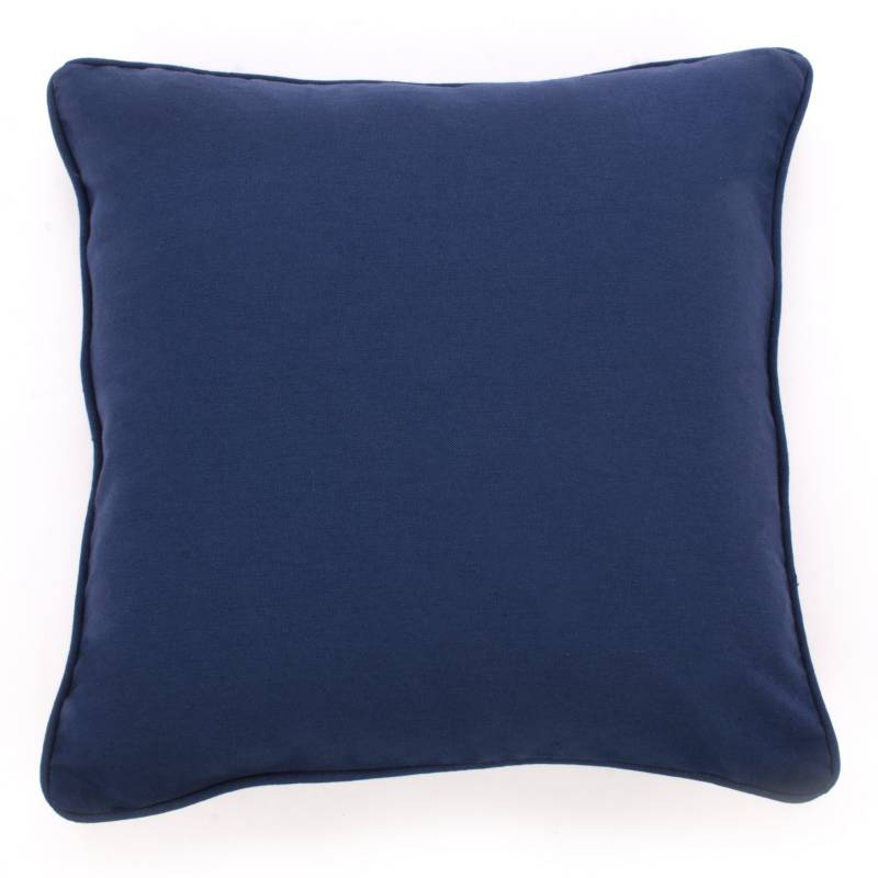 Basement Home - Funda Cojin Liso Cushion Azul Oscuro