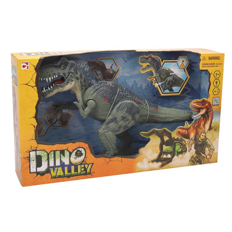 Figura de Tranosaurio Rex con Luces y Sonidos, a partir de los 3 años,  Necesita Pilas - DINO VALLEY DINO VALLEY