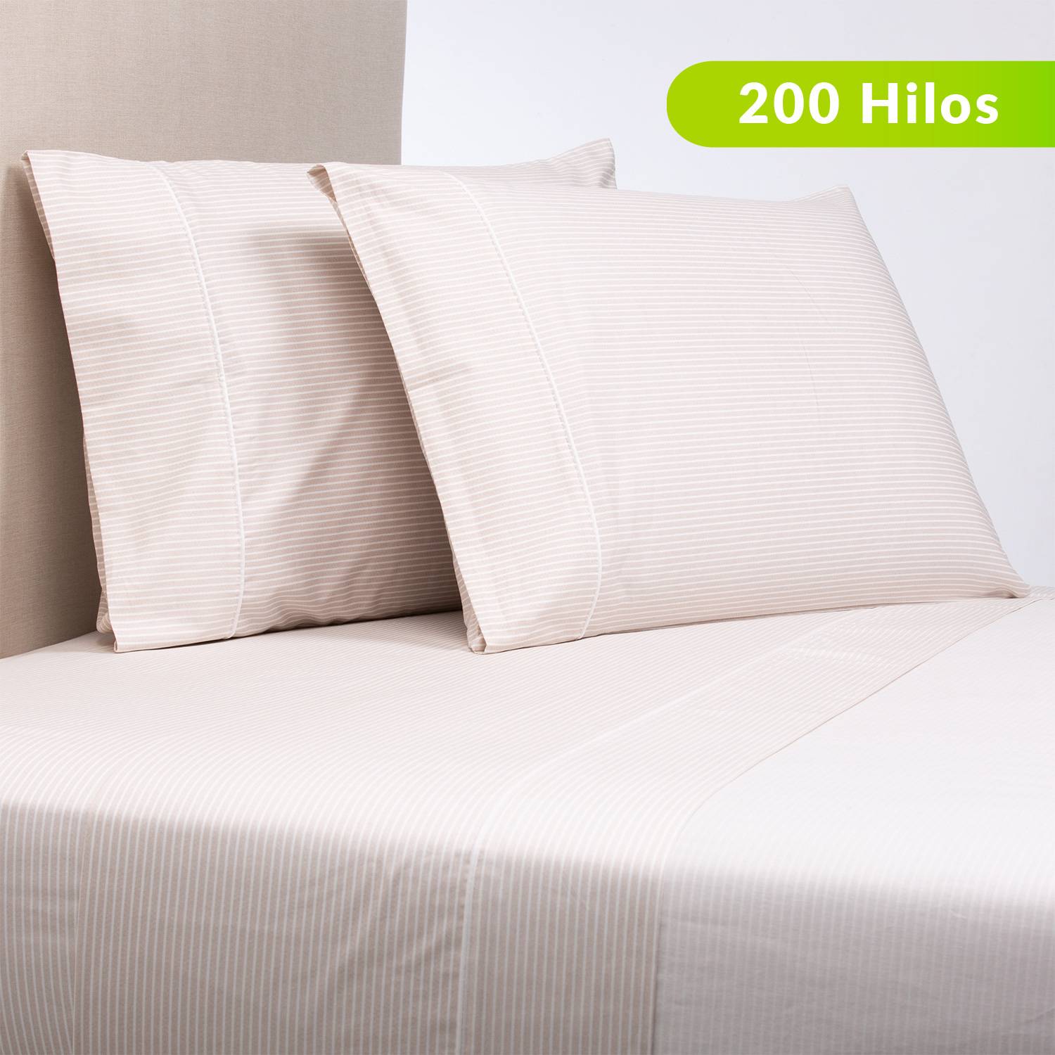 Juego de sábanas Antilo 100% algodón (200 hilos) MINDY - Textil del Hogar