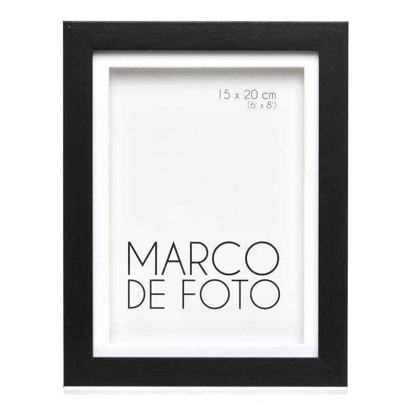 Mica - Marco de Foto Cajón + Paspartú Neg 13 x 18 cm