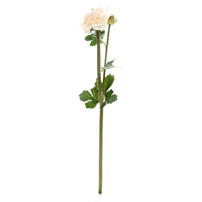 Mica - Flor Ranunculus 51 cm Blanco