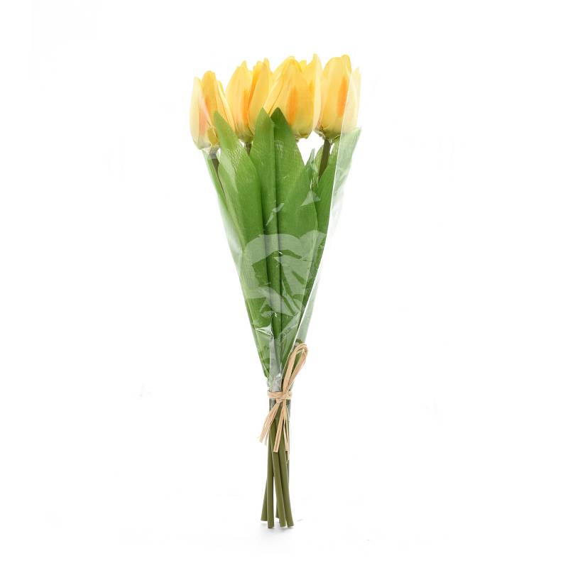 Mica - Ramo Tulipan 32 cm Amarillo