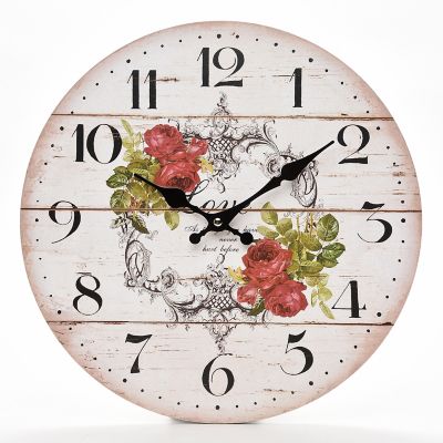 Reloj de pared vintage rosa » Doméstica