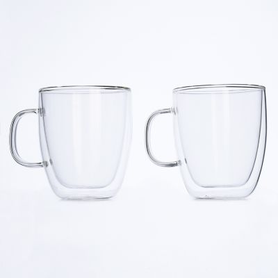 Set x2 tazas de café- doble vidrio Barista