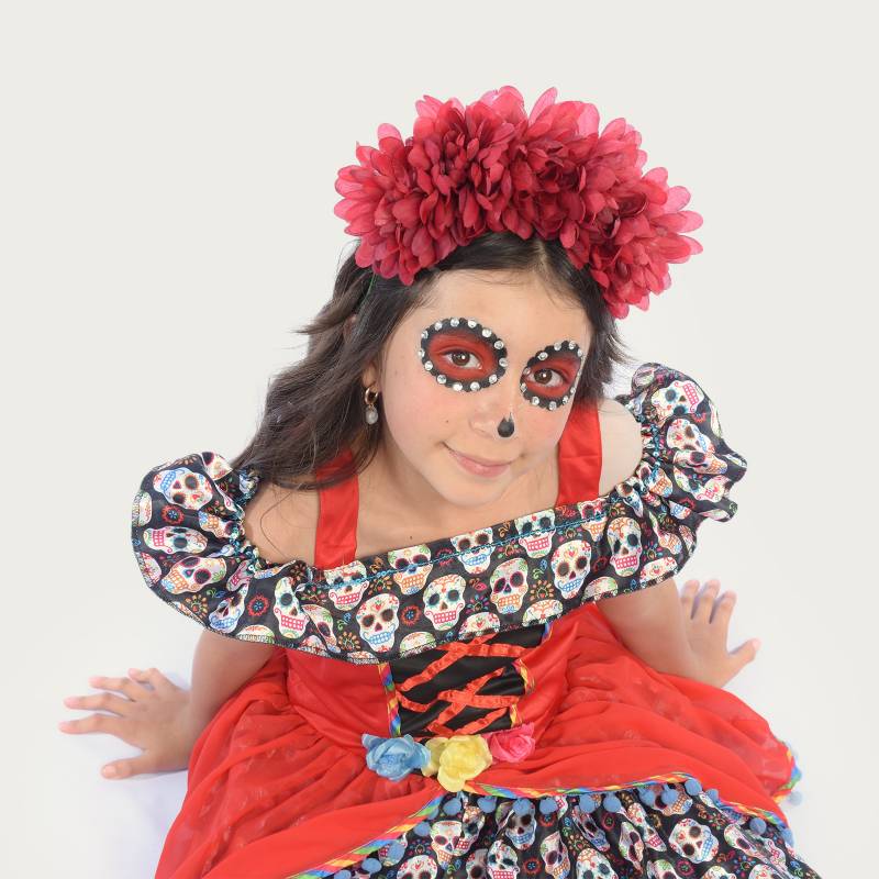 YAMP Disfraz infantil Yamp Catrina Día de los Muertos 