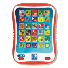 WINFUN - Tablet interactiva de aprendizaje para bebé WINFUN, Realiza luces y sonidos, partir de los 12 meses (incluye pilas)
