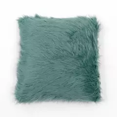 BASEMENT HOME - Cojín Pelo F Aqua 45 x 45 cm