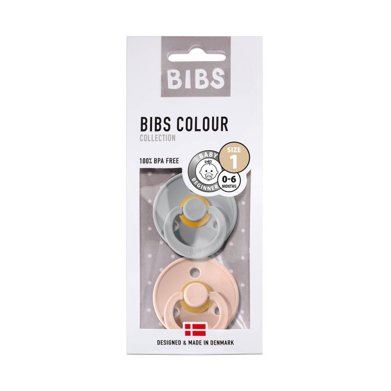BIBS - Pack x2 Chupos Cloud y Blush 0-6 meses