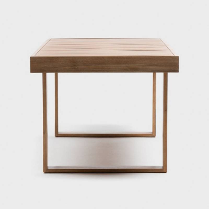 Home Square Juego de muebles de 3 piezas con mesa de comedor de madera y 2  sillas de comedor