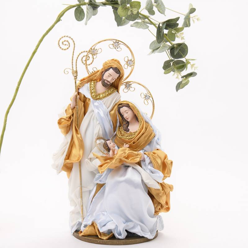 MICA - Pesebre de Navidad de Resina 41 cm . Nacimiento de Jesús 1 pieza Mica