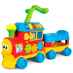 WINFUN - Tren Caminador y Correpasillos interactivo para bebes, apartir de los 12 meses, Necesita Pilas - WINFUN