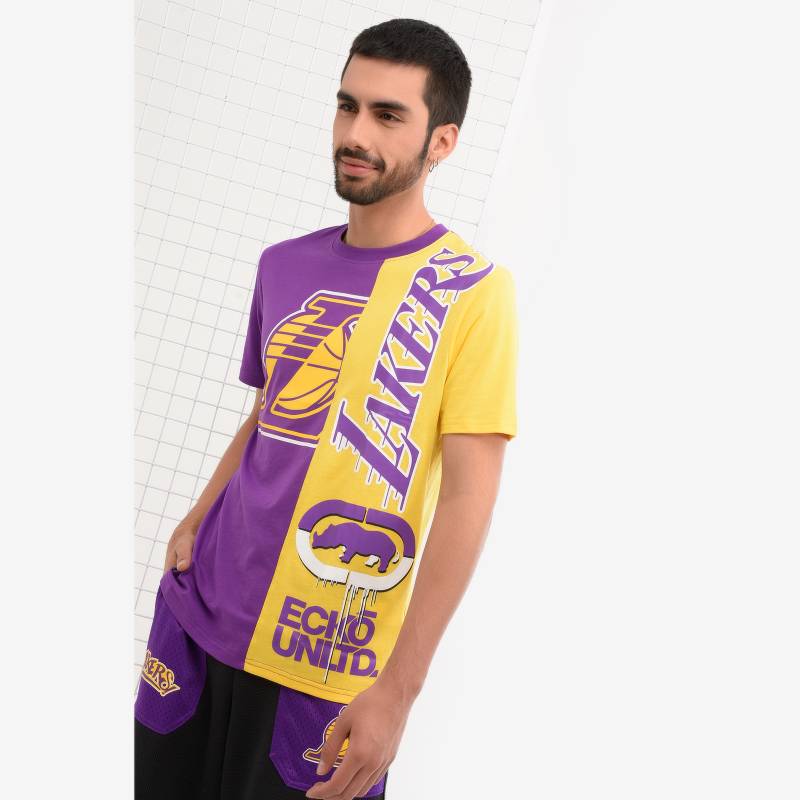 ECKO - Camiseta Hombre Manga Corta NBA LA Lakers