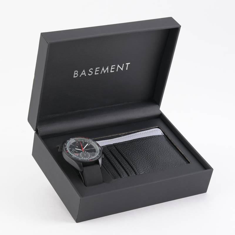 Basement - Set Reloj Hombre + Tarjetero + Boligrafo Basement
