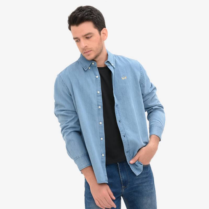 Camisa De Jean Para Hombre Slim La Martina La Martina