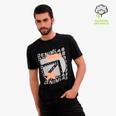 Denimlab - Camiseta Hombre Manga Corta Denimlab