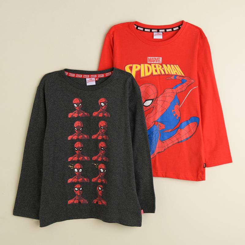 DISNEY - Camiseta Niño Pack x2 Spider-Man