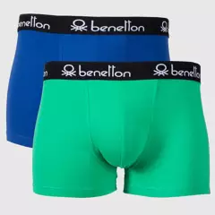 NEWBOAT - Boxers para Hombre Pack de 2 de Algodón Benetton