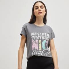 Camiseta Mujer Manga corta Algodón orgánico Coca Cola