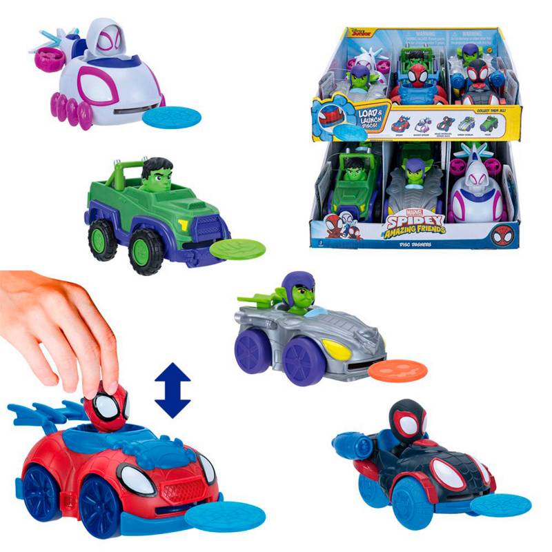 Spider-man - Autos de juguetes básicos Spider-man Snf Little Vehicle (Disc Dasher)        