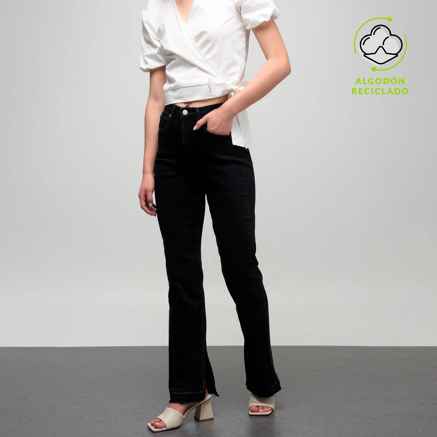 Moda Twin Sets Twin Sets tejidos Calvin Klein Jeans Twin Set tejido blanco-negro look casual 