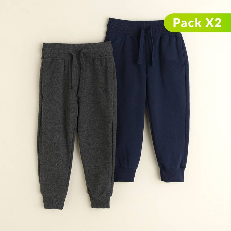 YAMP - Pack de 2 Pantalones Jogger para Niño Yamp