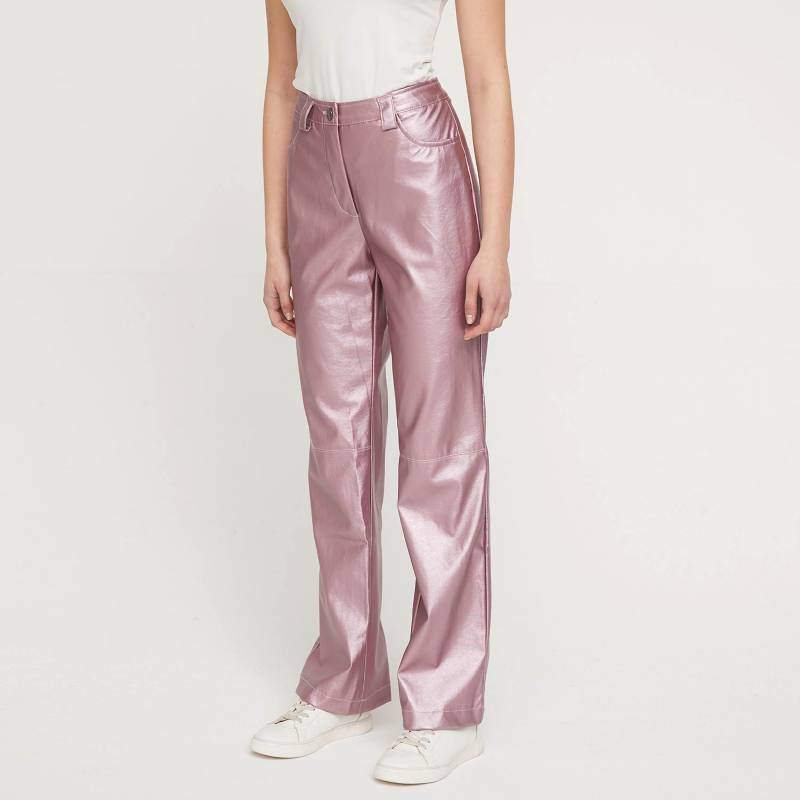 Pantalón metalizado rosa