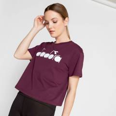 DIADORA - Camiseta deportiva para Mujer de Algodón Diadora
