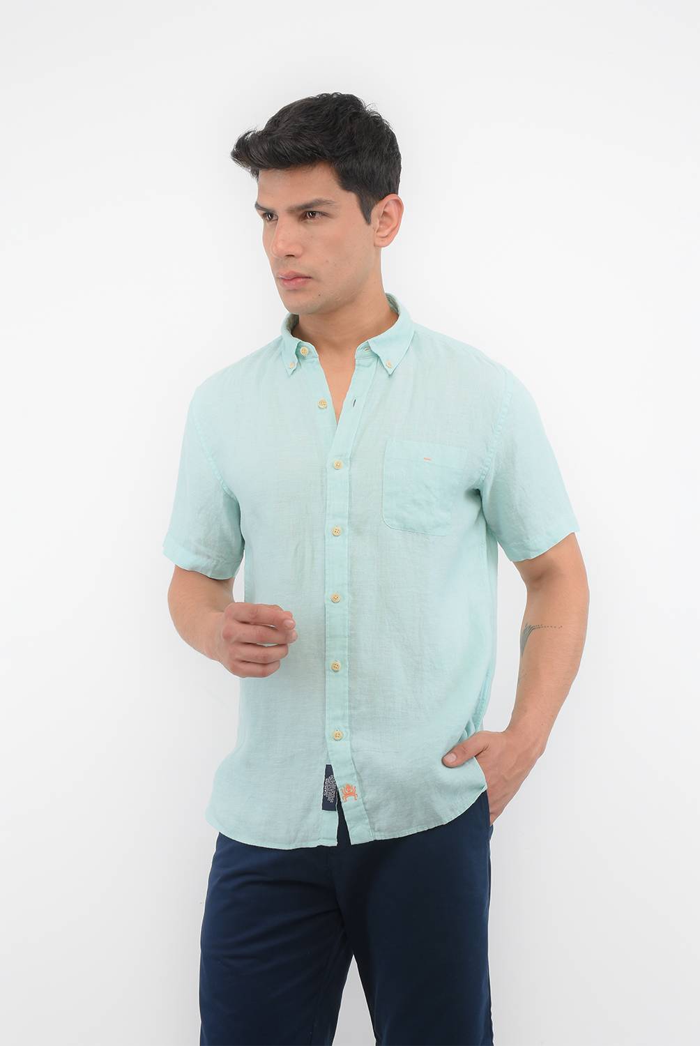CASCAIS - Camisa casual Lino para Hombre Regular Cascais.