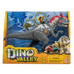 DINO VALLEY - Figura de acción Dino Valley Dinosaurio 20 cm Luz y Sonido Gris