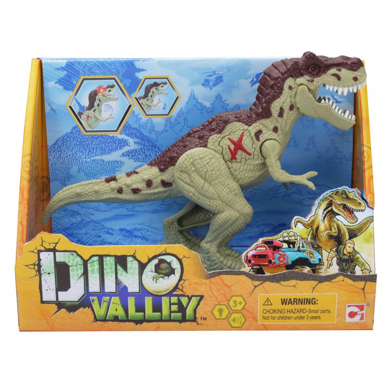 Muñeco de Dinosaurio Dino Valley, Incluye (3 Dinosaurios + Carro +