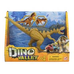 DINO VALLEY - Figura de acción Dino Valley Dinosaurio 20 cm Luz y Sonido Naranja
