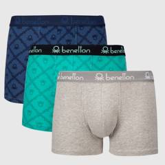 BENETTON - Bóxers Benetton Pack de 3