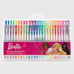 BARBIE - Set de lápices gel 50 piezas Barbie