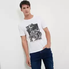 BASEMENT - Camiseta para Hombre Manga corta con Estampado Basement