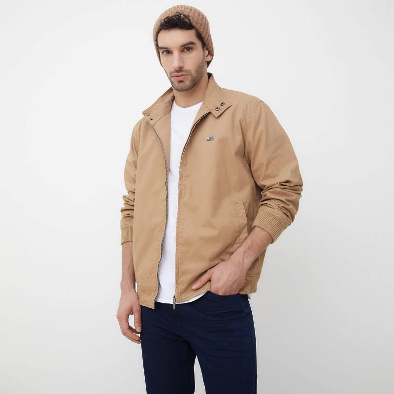 Chaqueta Hombre Cuero Drill - Beige