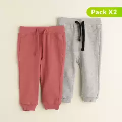 YAMP - Pack de 2 Pantalones Jogger para Bebé Niño algodón Yamp