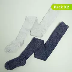 ELV - Pack de 2 pares de medías pantalón para niña ELV