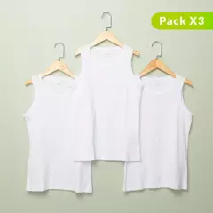 ELV - Pack de 3 camisetas blancas esqueleto para niña ELV
