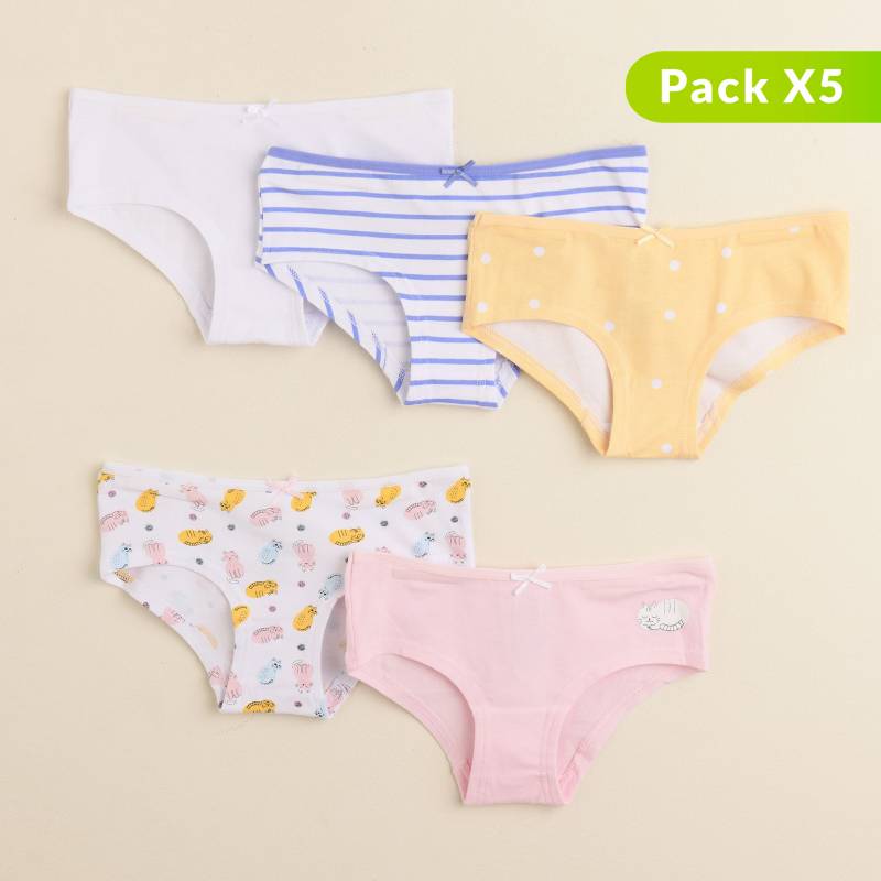 YAMP - Pack de 5 Panties para Niña Yamp