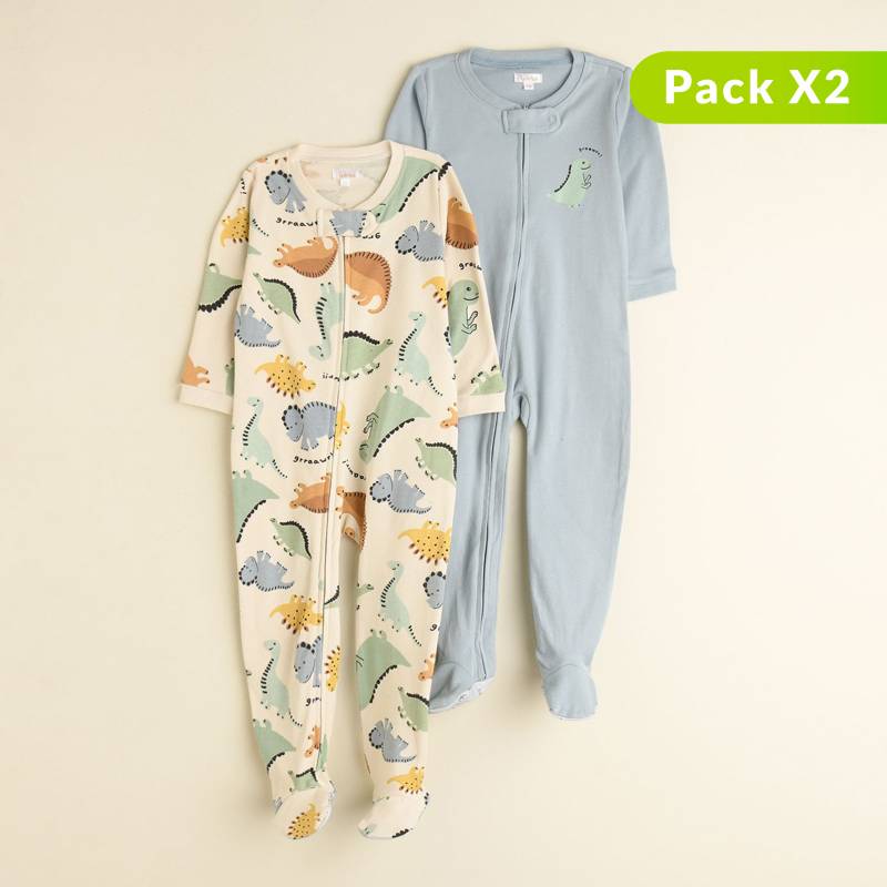 YAMP - Pack de 2 pijamas para Bebé Niño algodon Yamp
