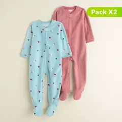 YAMP - Pack de 2 pijamas para Bebé Niña algodón Yamp