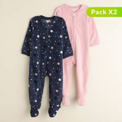 YAMP - Pack de 2 pijamas para Bebé Niña algodón Yamp