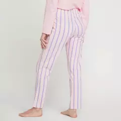 SYBILLA - Pantalón de Pijama para Mujer Larga de Algodón Sybilla