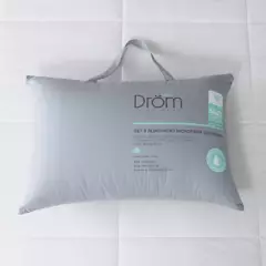 DROM - Almohada Set X2 en Microfibra, Firmeza Suave 50 X 70 cm Drom Microfibra