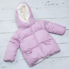 YAMP - Chaqueta acolchada estampada con capucha para Bebe niña YAMP