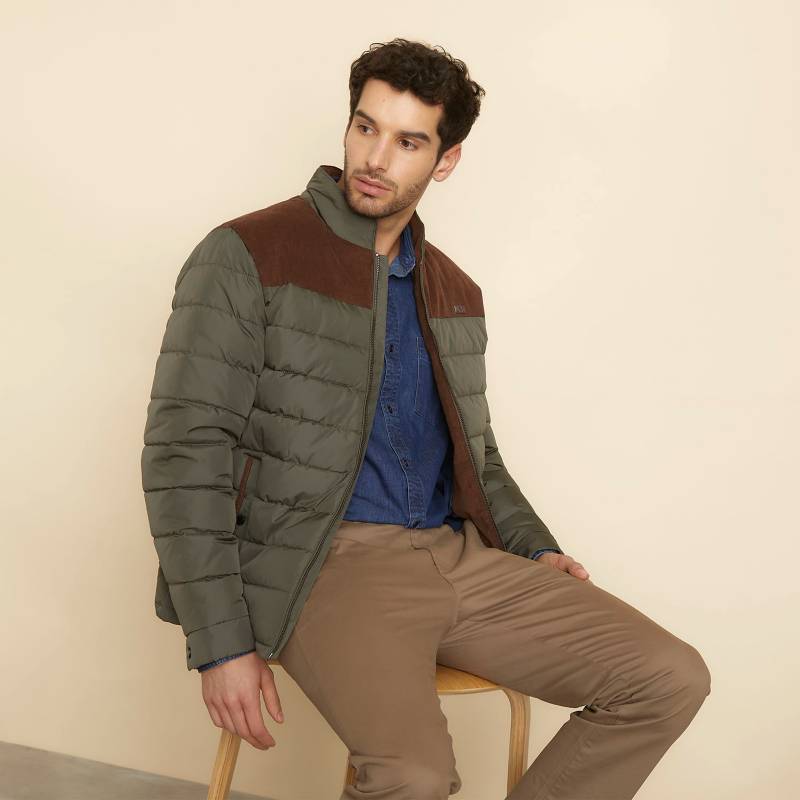 Chaqueta acolchada para hombre con acabados de